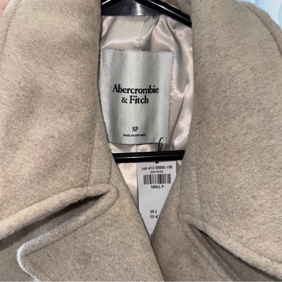 Abercrombie & Fitch Trench Coat Long Coat Tan - Picture 7 of 11